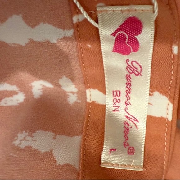 Womens Fall Dress Size Large Peach Tie-Dye New - Picture 8 of 9